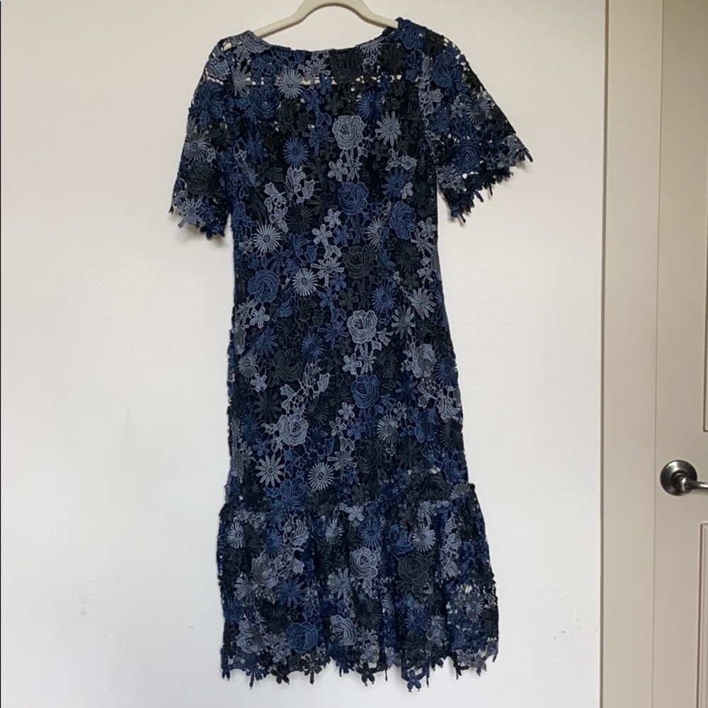 Eva Franco Brigitte Embroidered Midi Dress